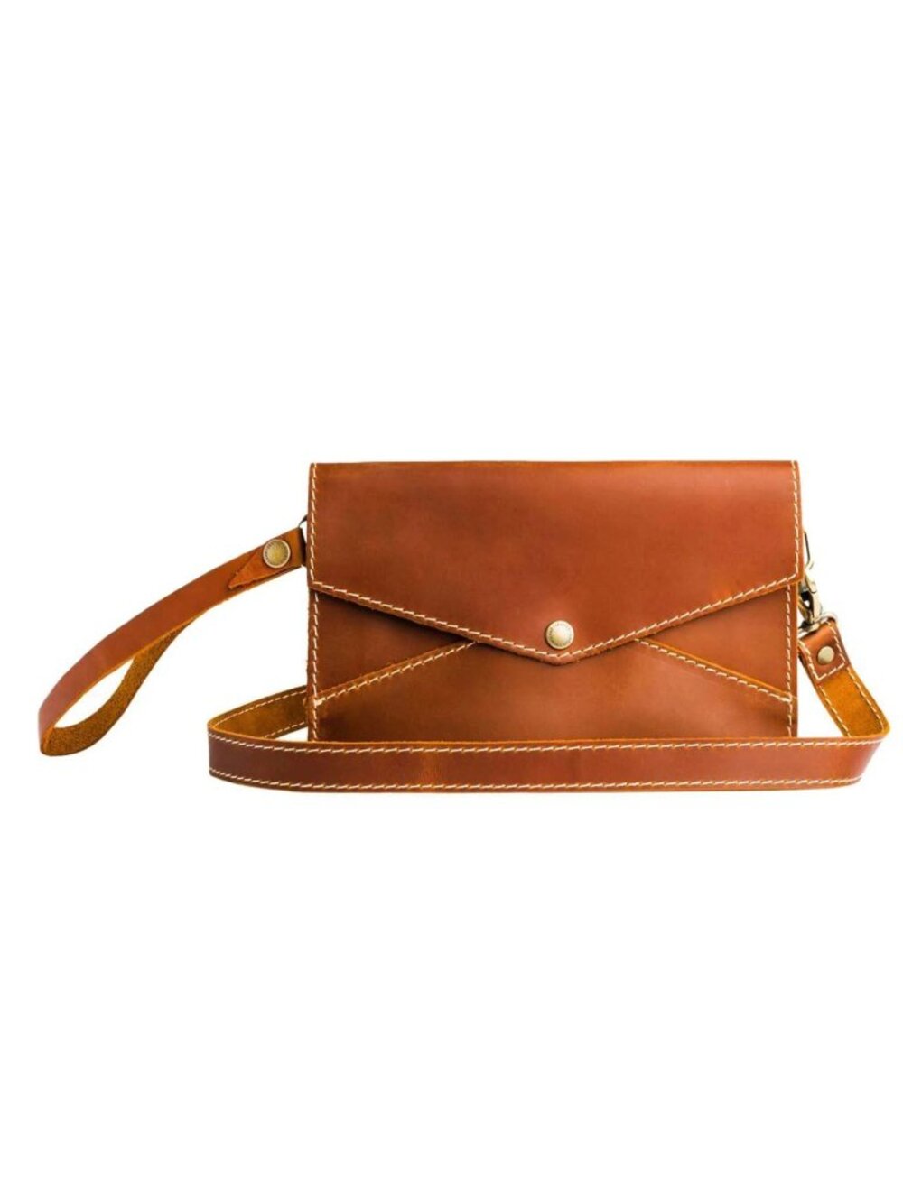 Portland Leather Goods Envelope Convertible Crossbody Honey